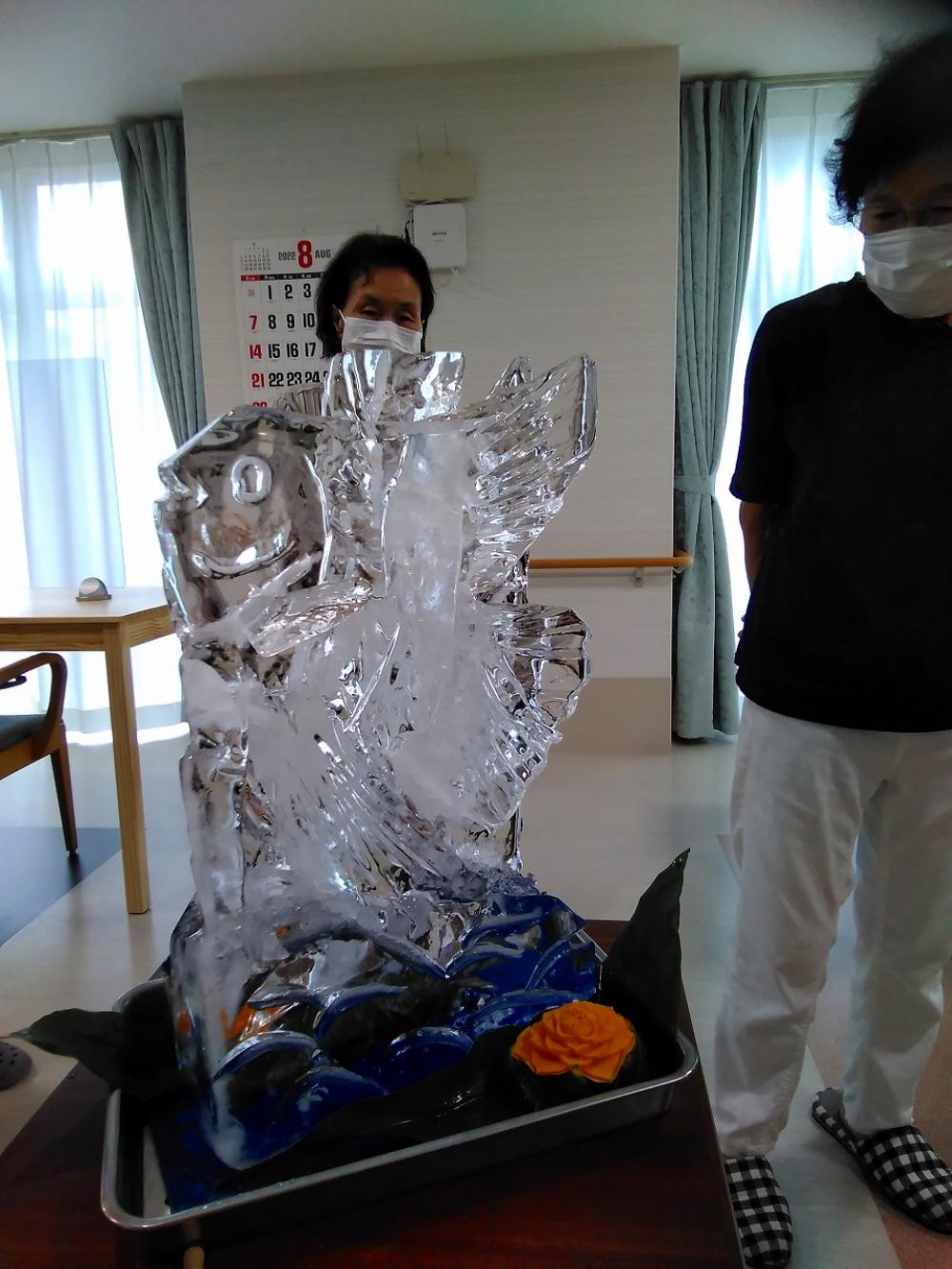【静岡大岩】氷の彫刻
