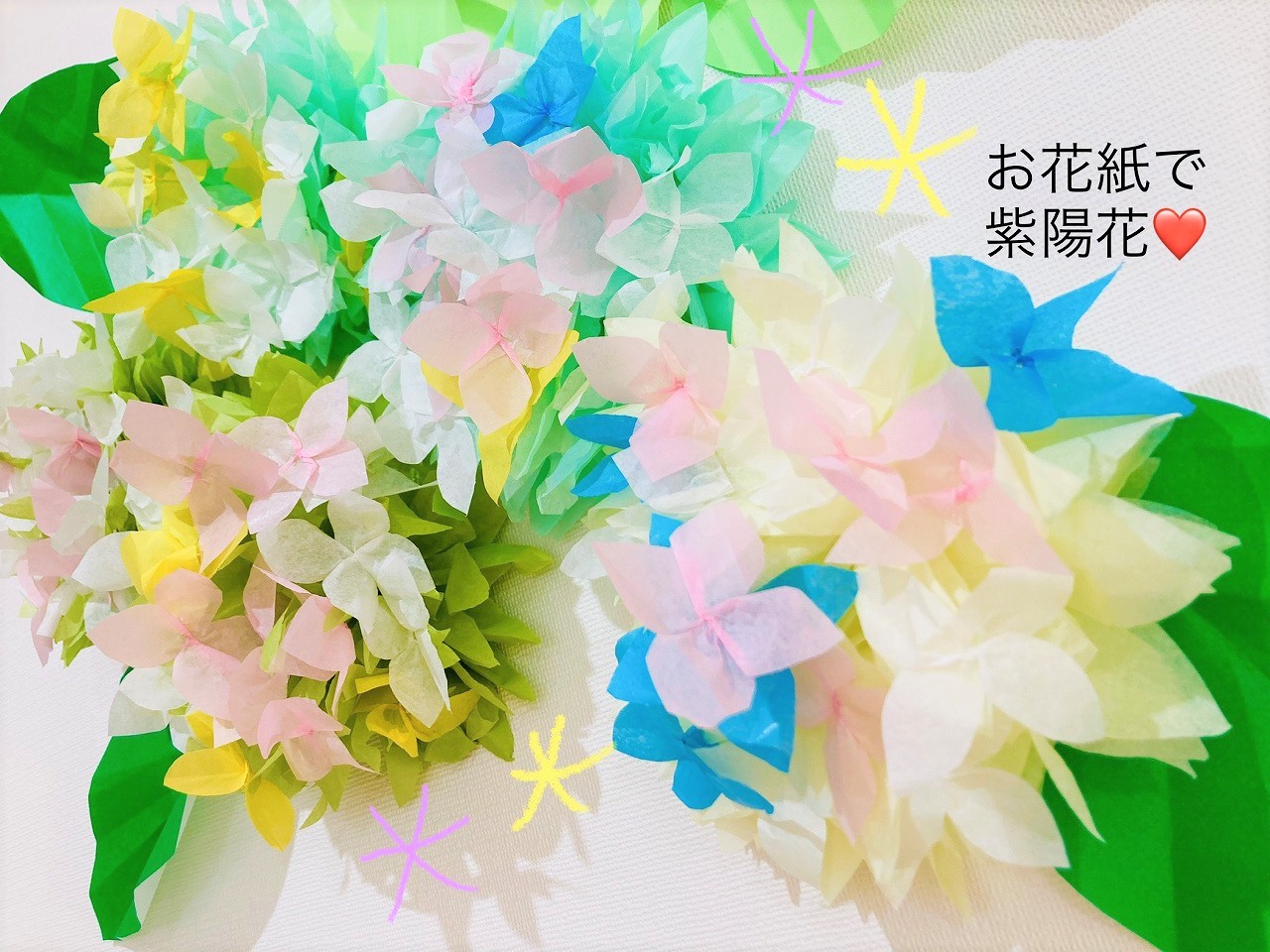 【新潟東】紫陽花の壁飾り